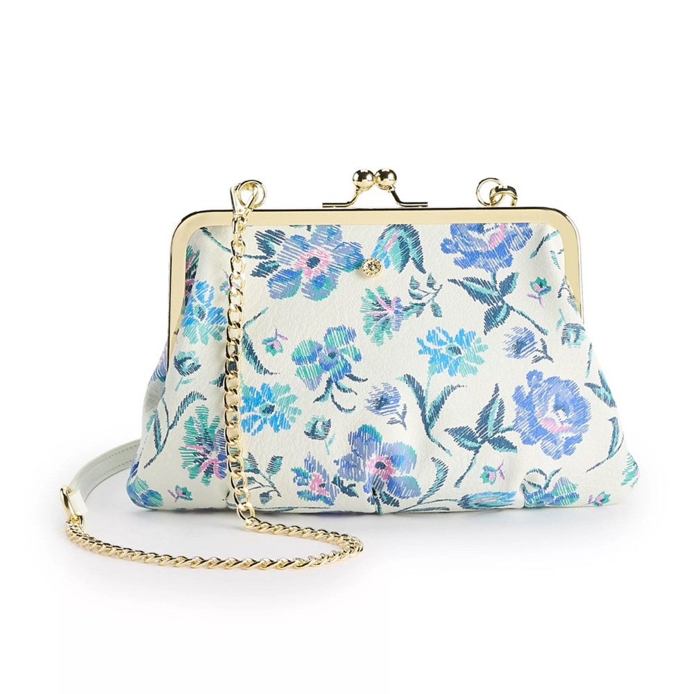 Floral & Feminine | LC Lauren Conrad | Chain Shoulder Bag/Clutch with Clasp